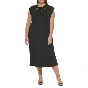 DKNY Black Midi Dress